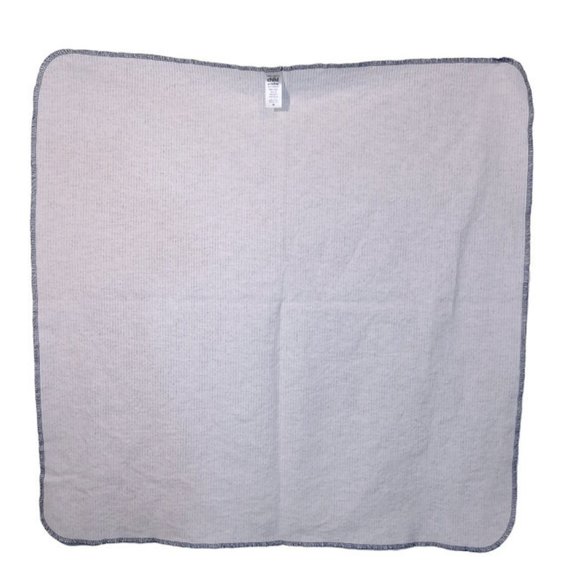 Child Of Mine Carter’s Blue & White Striped Flannel Receiving Blanket 26" X 26" - Picture 3 of 4